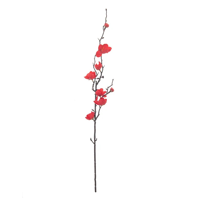Artificial Plum and Peach Blossom Silk Flowers