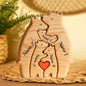 Personalized Wooden Bear Family Puzzle Gift