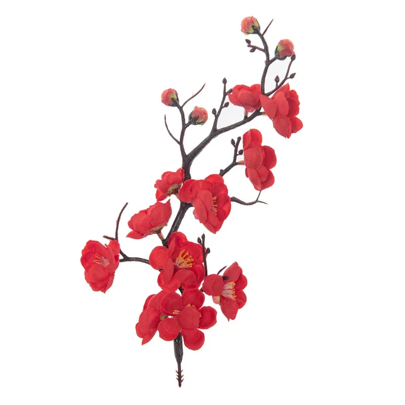 Artificial Plum and Peach Blossom Silk Flowers
