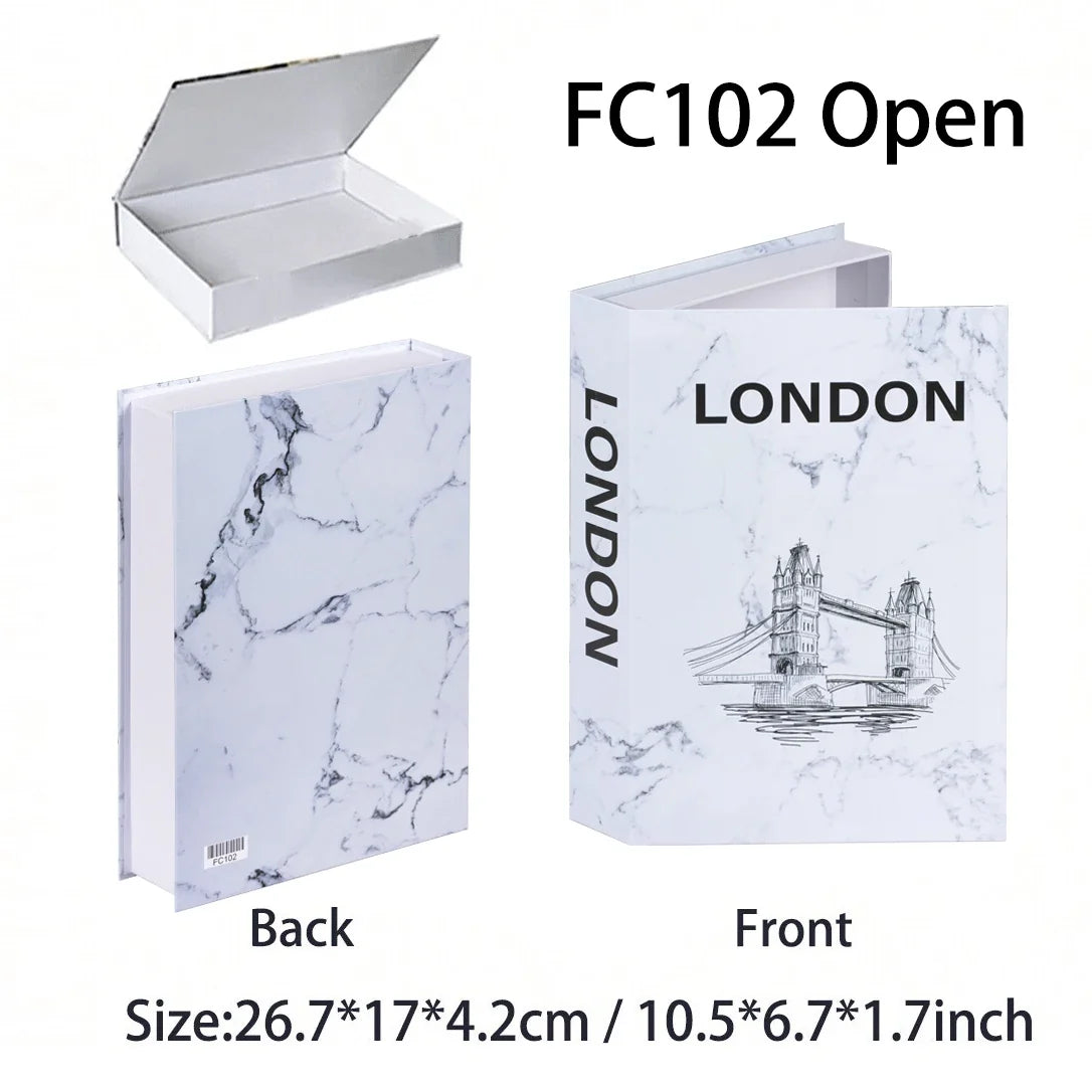 Luxury Fake Book Storage Box