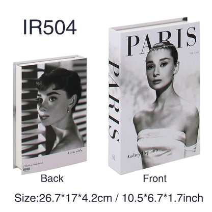 Luxury Fake Book Storage Box
