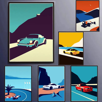 Classic 911 Car Canvas Poster