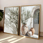 Olive Tree Shadow Vase Canvas Prints 2pcs