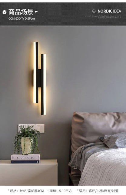 LED Copper Pipe Wall Lamp