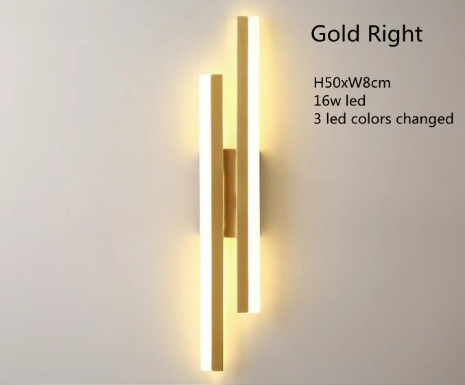 LED Copper Pipe Wall Lamp
