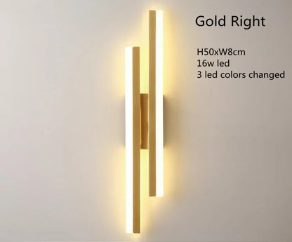 LED Copper Pipe Wall Lamp