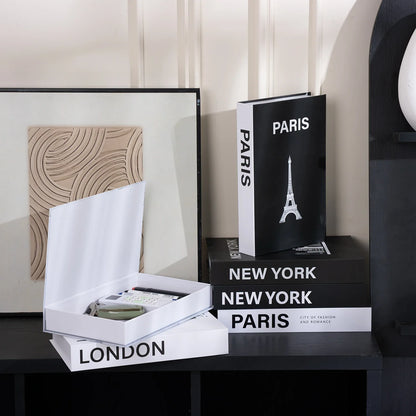 Luxury Fake Book Storage Box