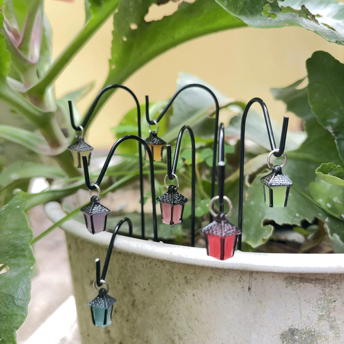 Solar Fairy Lantern Stakes 4Pack Outdoor Decor