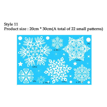 Snowflake Window Stickers 38pcs Christmas Decor