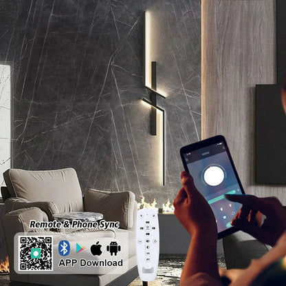 Modern LED Wall Lamp with Remote