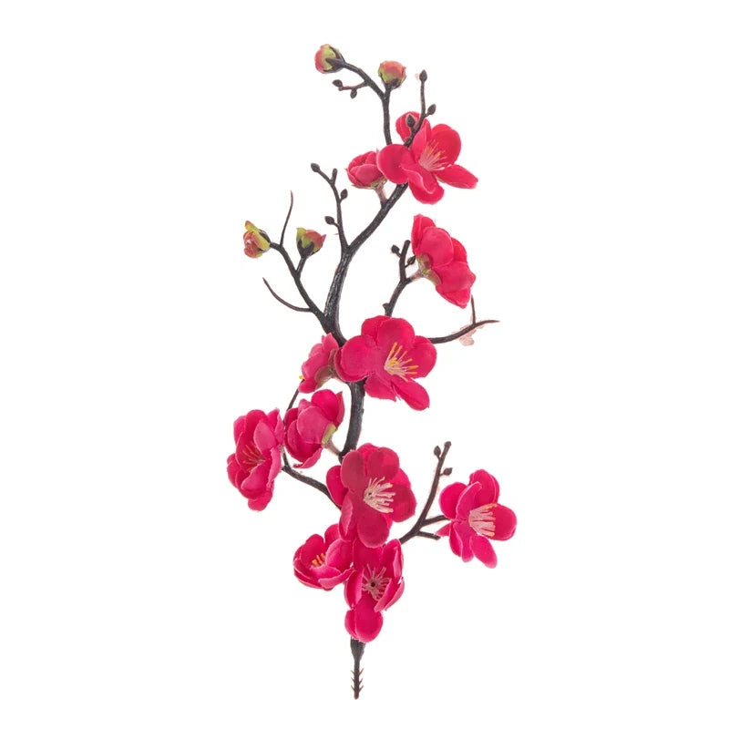 Artificial Plum and Peach Blossom Silk Flowers