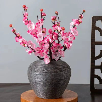 Artificial Plum and Peach Blossom Silk Flowers