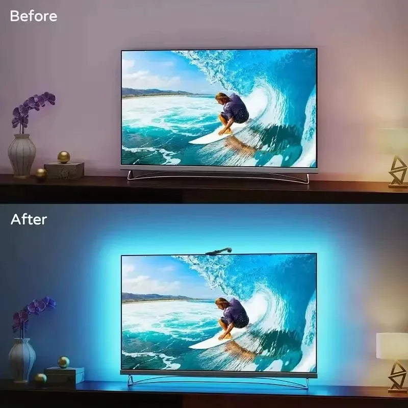 LED TV Backlight Strip RGBIC USB Smart Ambilight