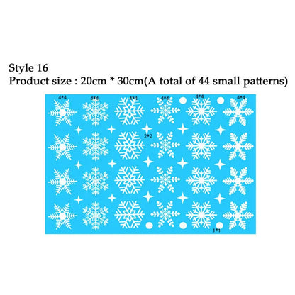 Snowflake Window Stickers 38pcs Christmas Decor