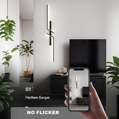 Modern LED Wall Lamp with Remote