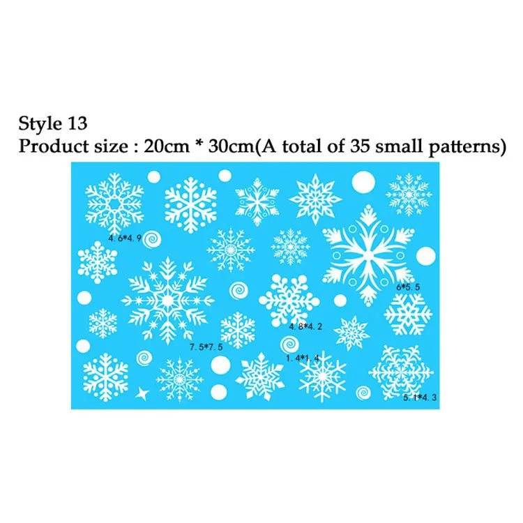 Snowflake Window Stickers 38pcs Christmas Decor