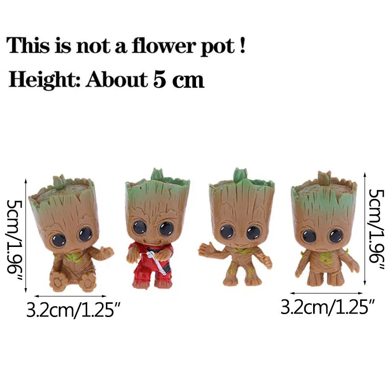 Mini Groot Figurine Decor