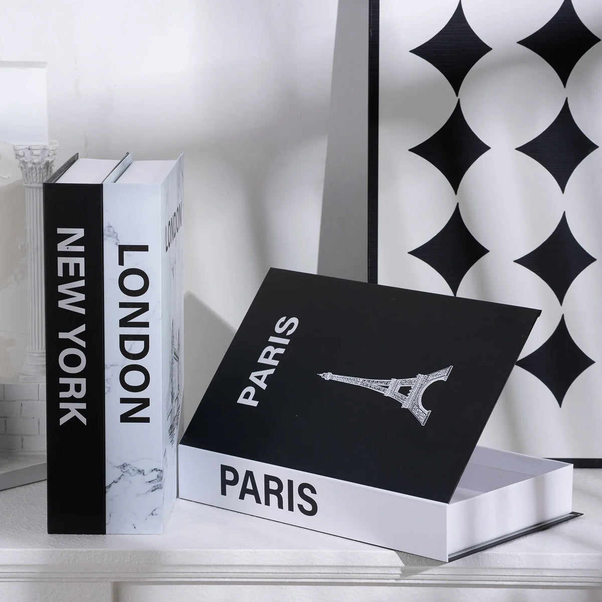 Luxury Fake Book Storage Box