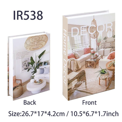 Luxury Fake Book Storage Box