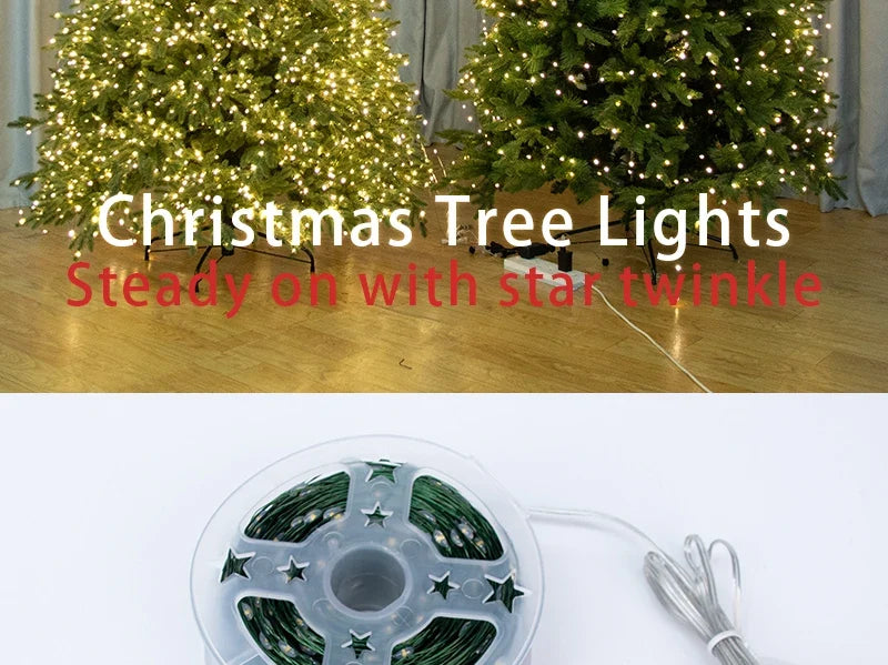 Twinkle Star Christmas Fairy String Lights Copper Wire