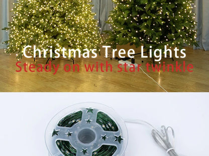 Twinkle Star Christmas Fairy String Lights Copper Wire