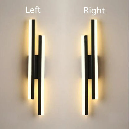 LED Copper Pipe Wall Lamp